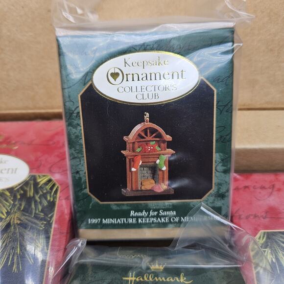 1997 Hallmark Keepsake Ornament Club Kit Night Before Christmas Set of 4 NEW - Picture 6 of 8